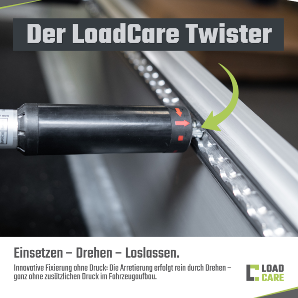 LOADCARE Twist-Beam Sperrbalken für Airlineschienen