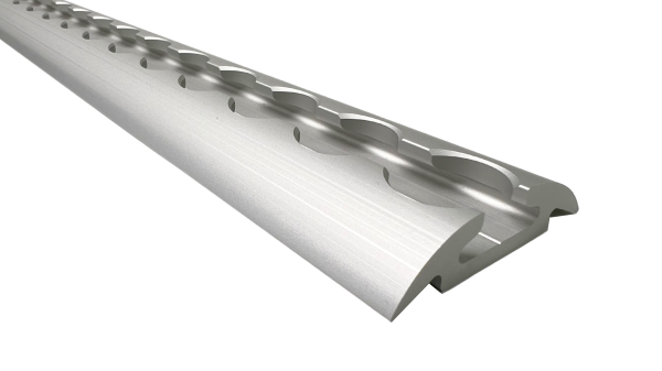 LOADCARE Airlineschiene halbrund silber eloxiert