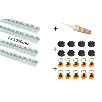 LOADCARE Airlineschienen-Set - eckig 1 m LOADCARE Airlineschienen-Set - eckig 1 m