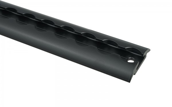 Airline track semi-circular black