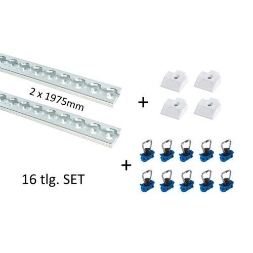 Airline track starter set – 32-part (rectangular)