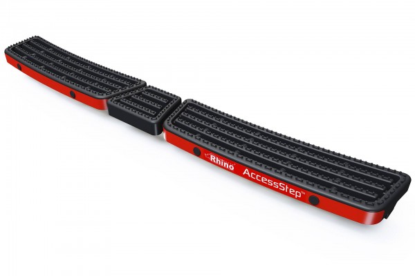 Rear step AccessStep triple yellow | with universal parking sensors