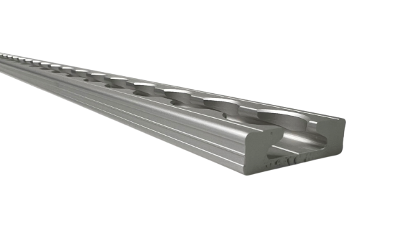 LOADCARE Airlineschiene eckig silber eloxiert