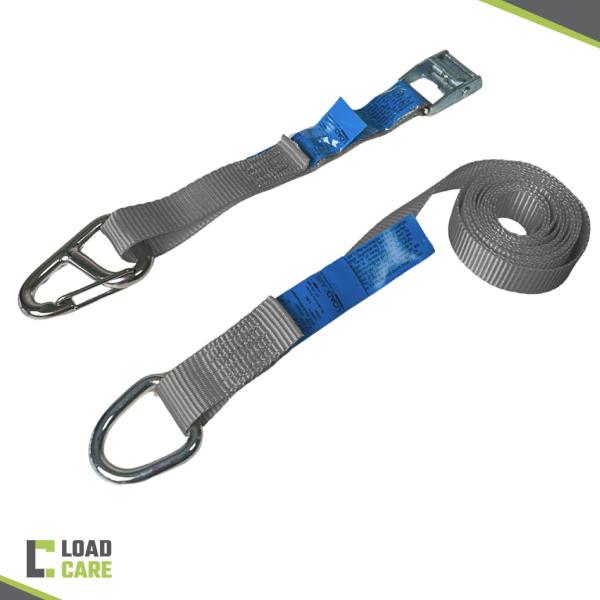 LoadCare Kofferraumgurt grau zweiteilig LC 175 daN