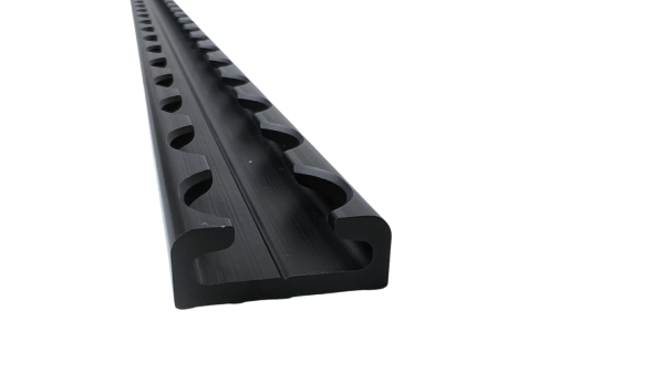 LOADCARE Slim Airlineschiene eckig schwarz eloxiert