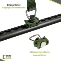 LoadCare 2tlg Spanngurt mit Klemmschloss und Fittingen für Airlineschienen 175 daN LoadCare 2tlg Spanngurt mit Klemmschloss und Fittingen für Airlineschienen 175 daN