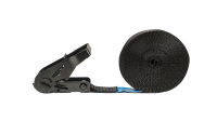 Ratchet lashing strap single-part 1000 daN black Ratchet lashing strap single-part 1000 daN black