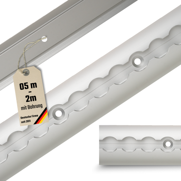 LoadCare Airlineschiene halbrund eloxiert – gebohrt alle 100 mm