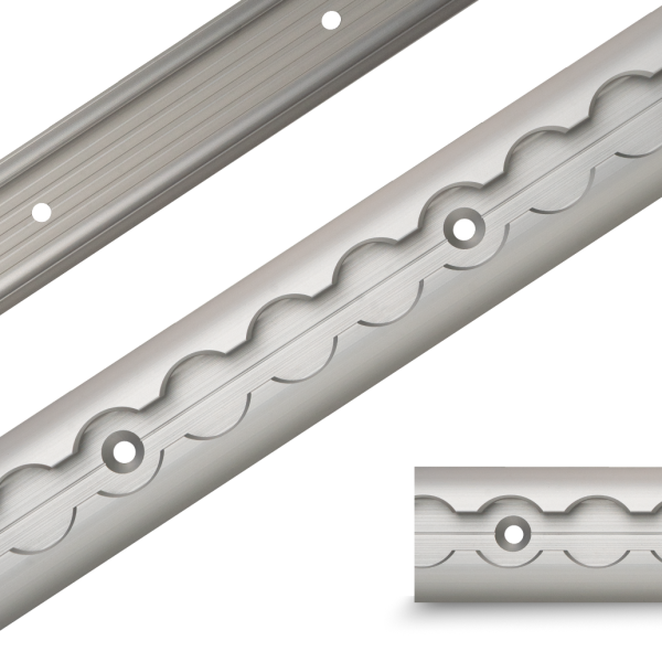 LoadCare Airlineschiene Slim halbrund eloxiert – gebohrt alle 100 mm