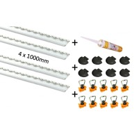 LOADCARE Airlineschienen-Set - halbrund SLIM 1 m LOADCARE Airlineschienen-Set - halbrund SLIM 1 m