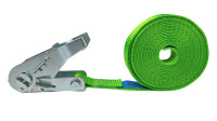 Ratchet lashing strap single-part 1000 daN neon green Ratchet lashing strap single-part 1000 daN neon green